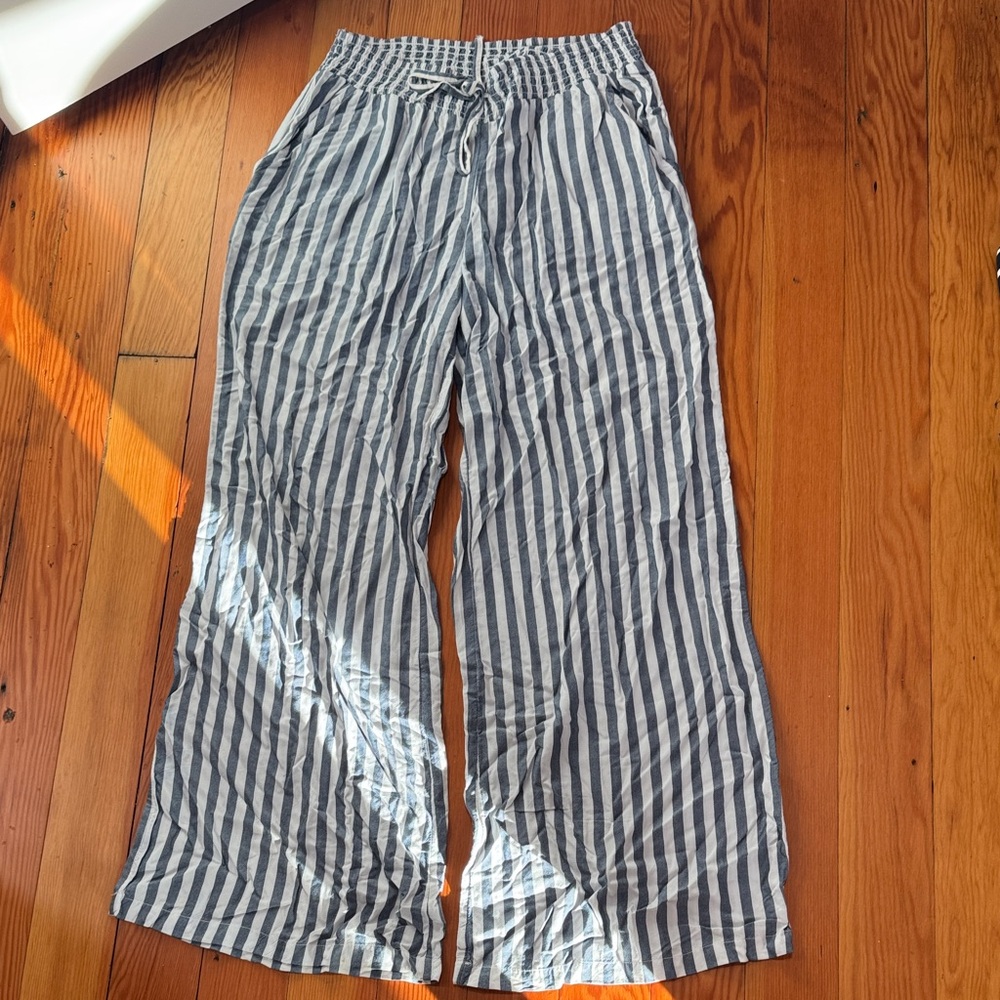 Style & Co. Blue and White Striped Pants